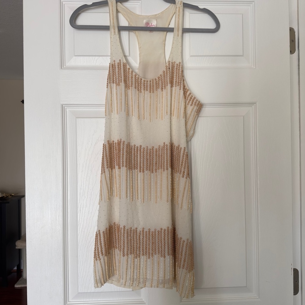 Hand Beaded Sheer Dress